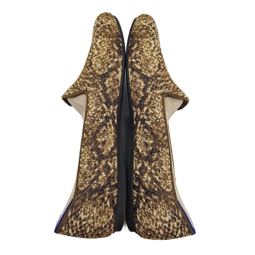 New Rothy's Bronze Python Loafer Womens 9.5 Flats Metallic Snake Print Rothys - Picture 4 of 9